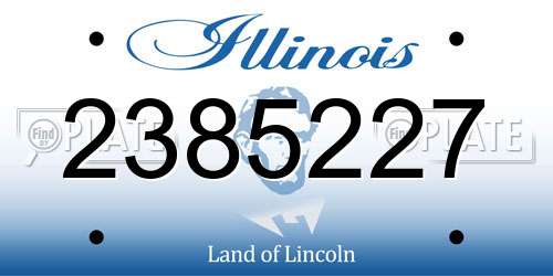 2385227 Illinois License Plate