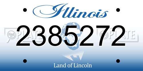 2385272 Illinois License Plate