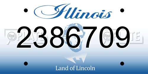 2386709 Illinois License Plate