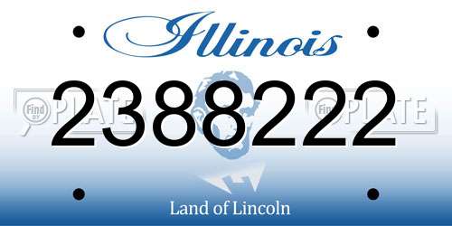 2388222 Illinois License Plate
