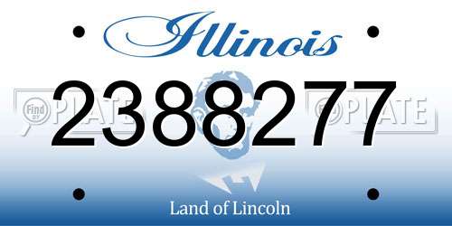 2388277 Illinois License Plate