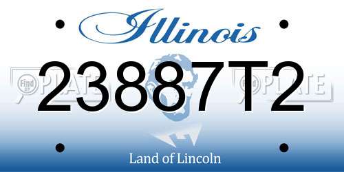 23887T2 Illinois License Plate