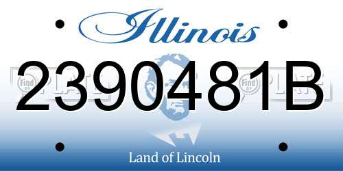 2390481B Illinois License Plate