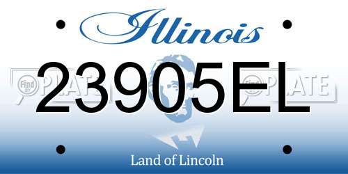 23905EL Illinois License Plate