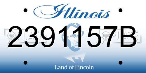 2391157B Illinois License Plate
