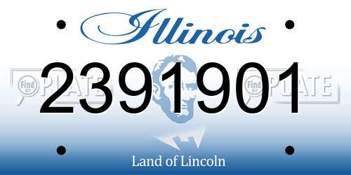 2391901 Illinois License Plate