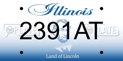2391AT Illinois License Plate