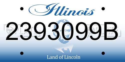 2393099B Illinois License Plate