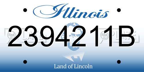 2394211B Illinois License Plate