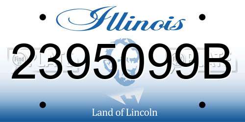 2395099B Illinois License Plate