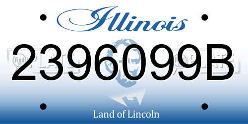 2396099B Illinois License Plate