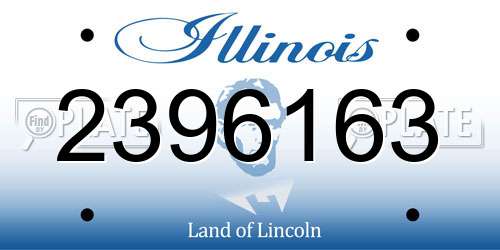 2396163 Illinois License Plate