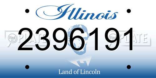 2396191 Illinois License Plate