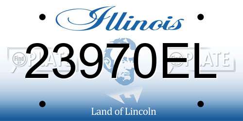 23970EL Illinois License Plate