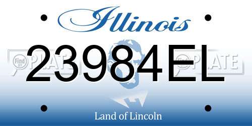 23984EL Illinois License Plate