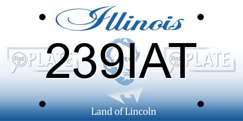 239IAT Illinois License Plate