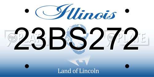 23BS272 Illinois License Plate