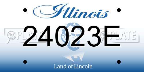 24023E Illinois License Plate