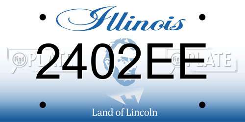2402EE Illinois License Plate