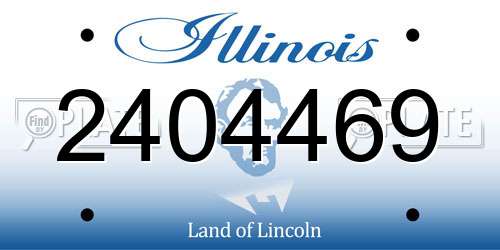 2404469 Illinois License Plate