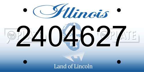2404627 Illinois License Plate