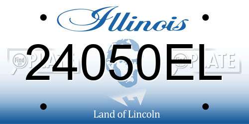 24050EL Illinois License Plate
