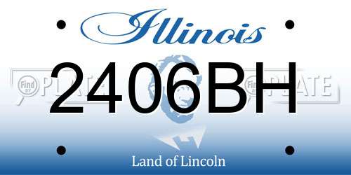 2406BH Illinois License Plate
