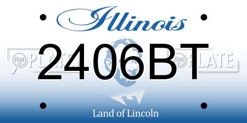 2406BT Illinois License Plate