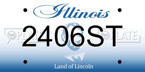 2406ST Illinois License Plate