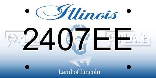2407EE Illinois License Plate