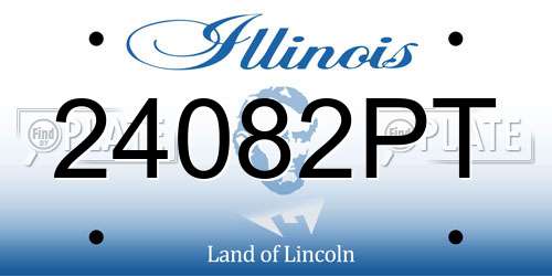 24082PT Illinois License Plate