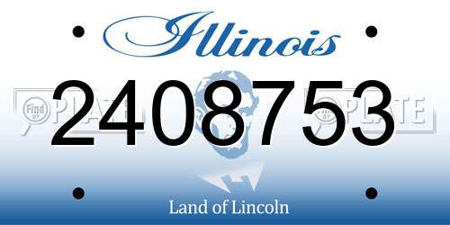 2408753 Illinois License Plate