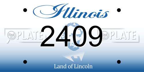 2409 Illinois License Plate