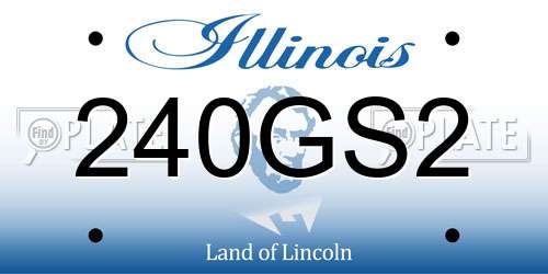 240GS2 Illinois License Plate