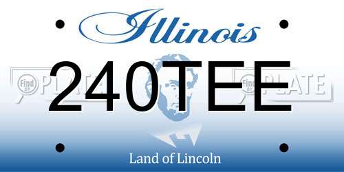 240TEE Illinois License Plate
