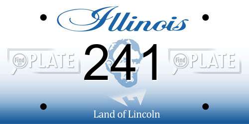 241 Illinois License Plate