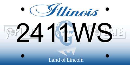 2411WS Illinois License Plate