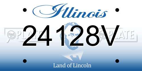 24128V Illinois License Plate