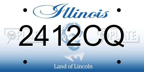 2412CQ Illinois License Plate