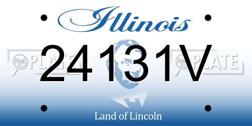 24131V Illinois License Plate
