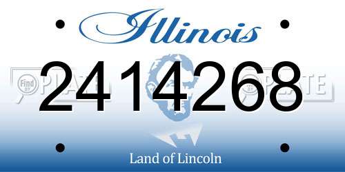 2414268 Illinois License Plate