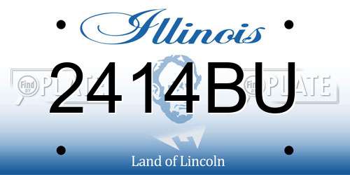 2414BU Illinois License Plate