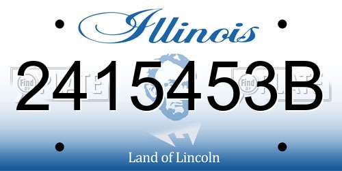 2415453B Illinois License Plate