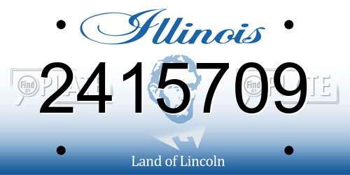 2415709 Illinois License Plate