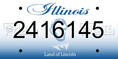 2416145 Illinois License Plate