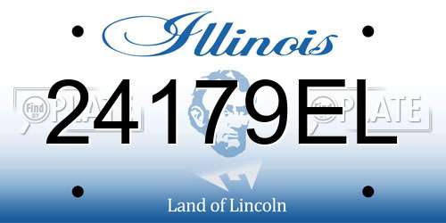24179EL Illinois License Plate