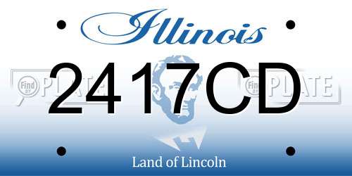 2417CD Illinois License Plate