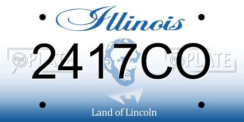 2417CO Illinois License Plate