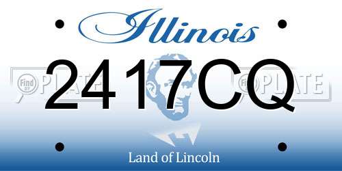2417CQ Illinois License Plate