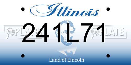 241L71 Illinois License Plate
